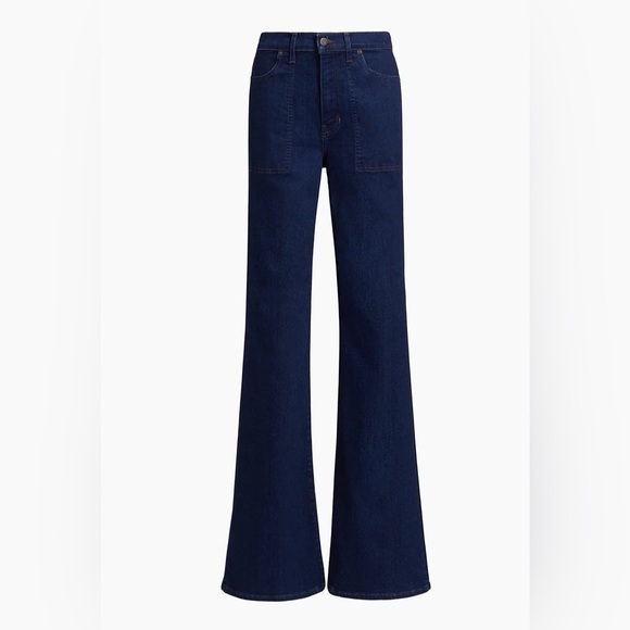 Veronica Beard Denim - Women's Crossbie Wide Leg Trouser/ Indigo Rinse